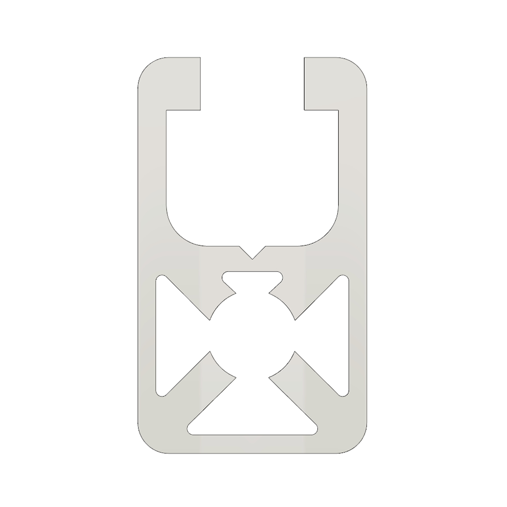 10-3218.5-0-60IN MODULAR SOLUTIONS EXTRUDED PROFILE<br>32MM X18.5MM, CUT TO THE LENGTH OF 60 INCH